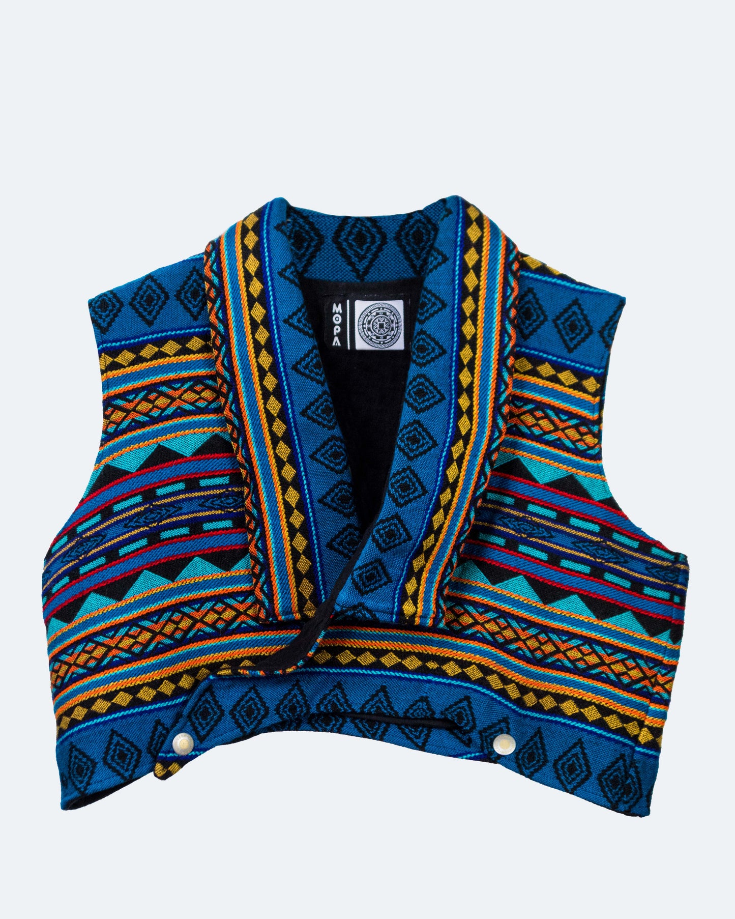 Chaleco Corto Tejido Andino