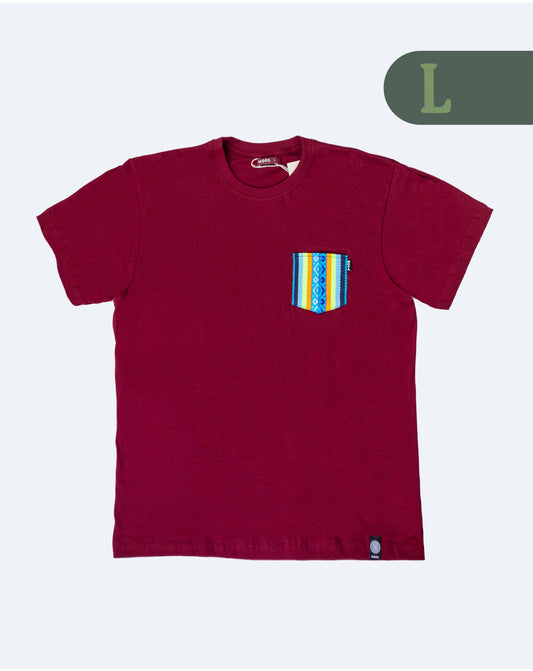 Camiseta Vino Tinto - Bolsillo