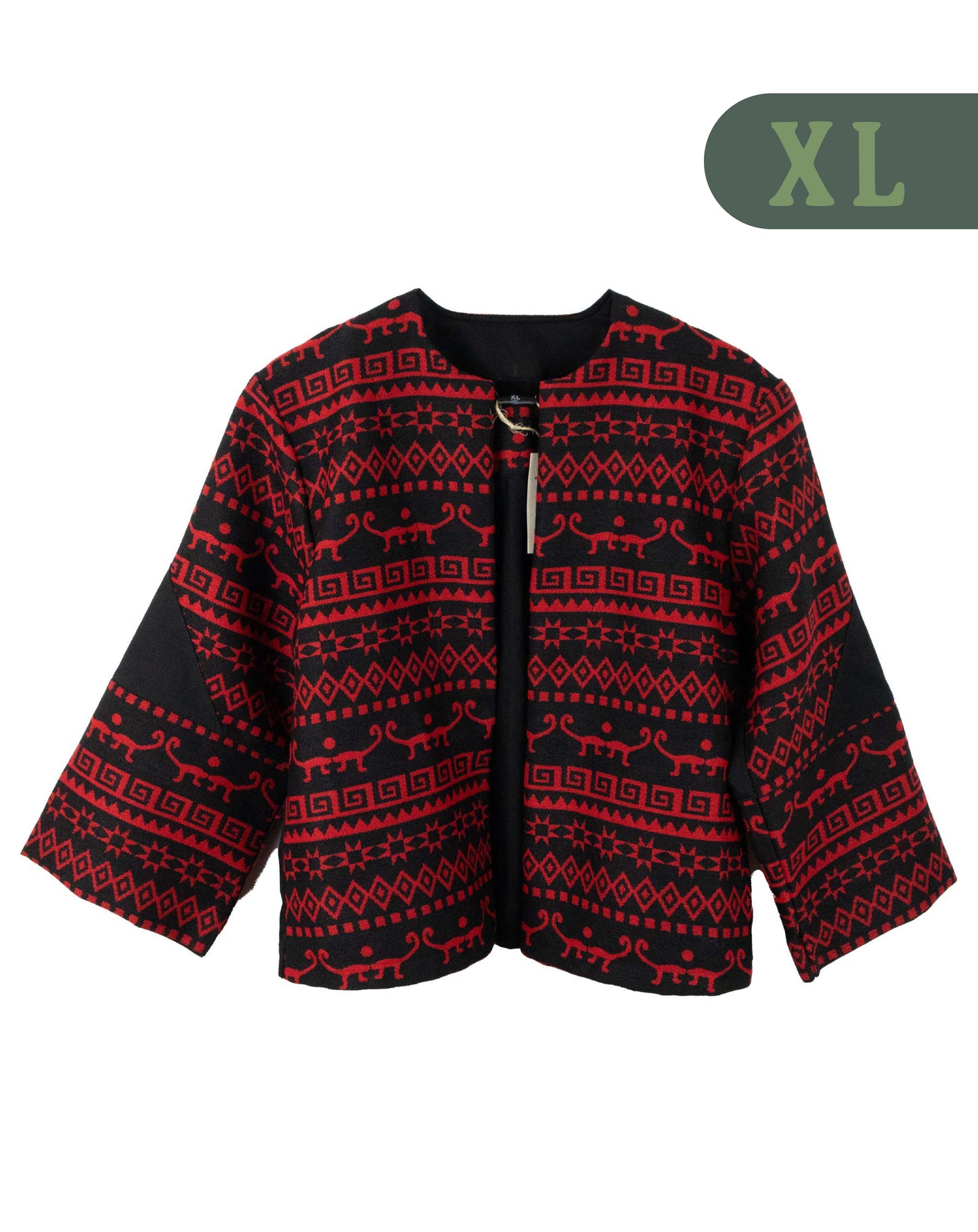 Cardigan Tejido Andino - Negro