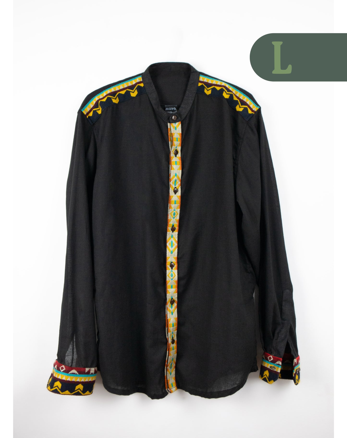 Camisa Lino Manga Larga