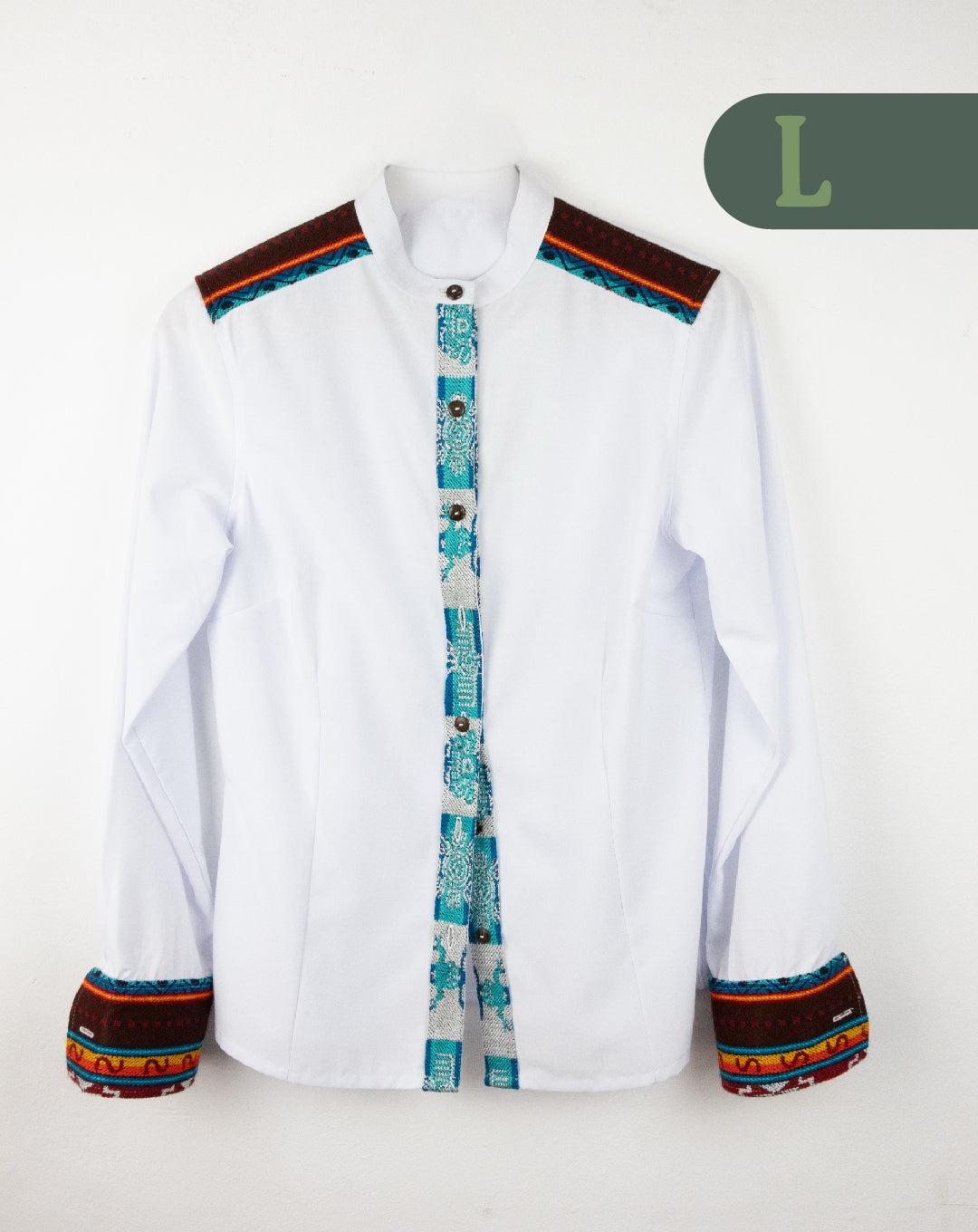 Camisa Manga Larga Mujer - Blanco