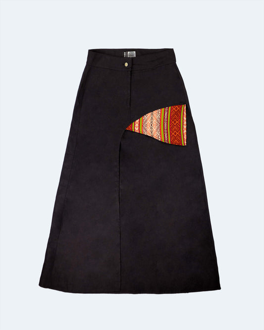 Falda Larga – Tejido con Raíz
