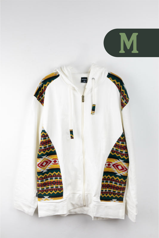 Chaqueta Hombre Tejido Andino - Marfil