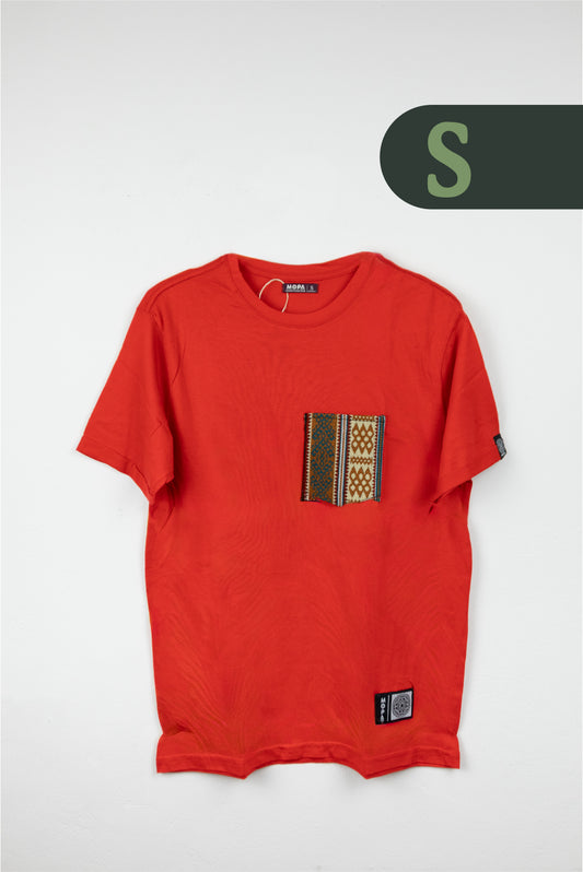 Camiseta Roja - Bolsillo Aguayo