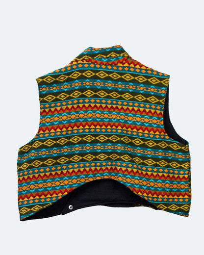 Chaleco Corto Tejido Andino