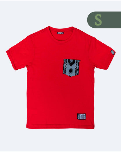 Camiseta Roja - Bolsillo