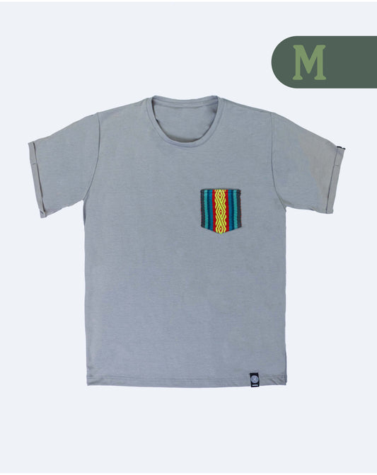 Camiseta Gris - Bolsillo