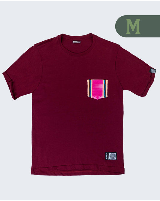 Camiseta Vino Tinto - Bolsillo