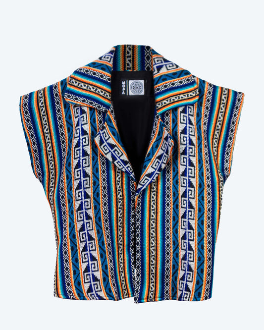 Chaleco Mangas Unisex Tejido Andino