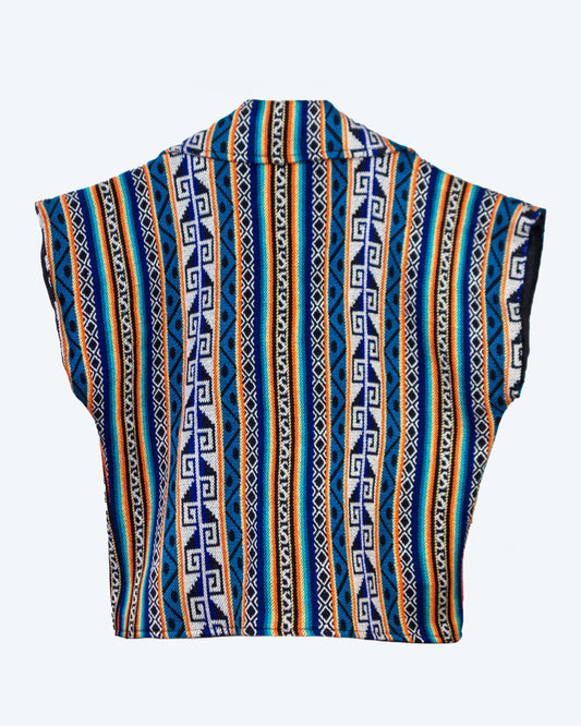 Chaleco Mangas Unisex Tejido Andino