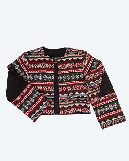 Cardigan Tejido Andino - Negro