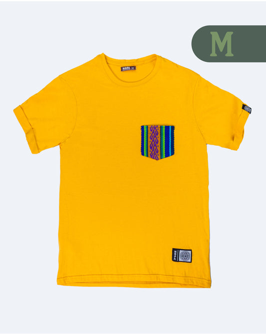 Camiseta Mostaza - Bolsillo