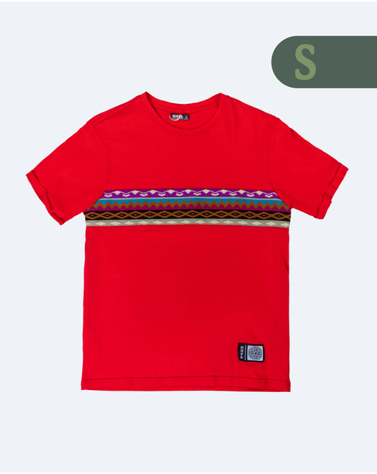 Camiseta Roja - Franja