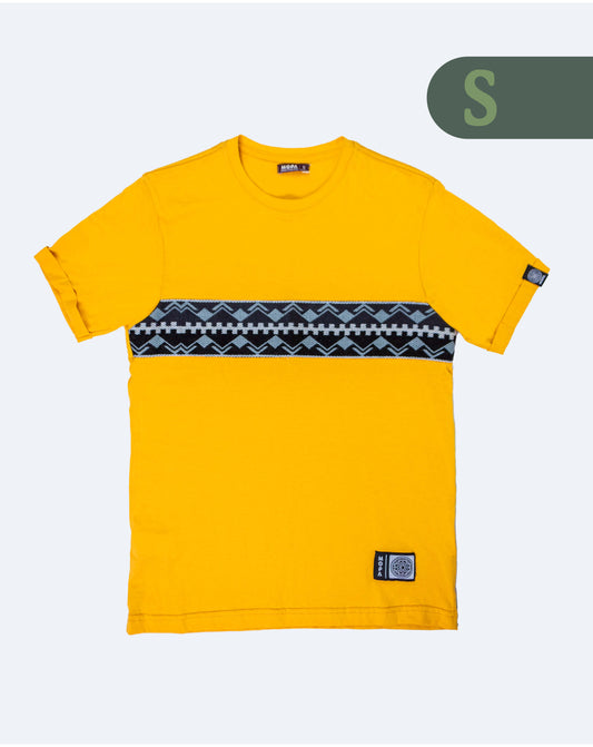 Camiseta Mostaza - Franja