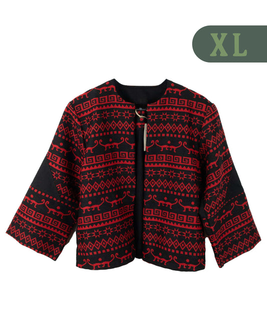 Cardigan Tejido Andino - Negro