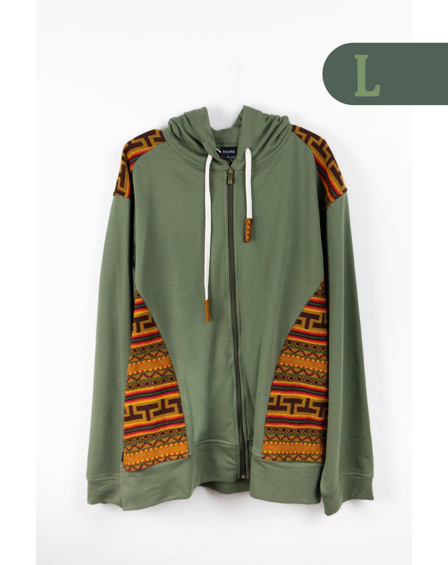 Chaqueta Hombre Tejido Andino - Verde Militar