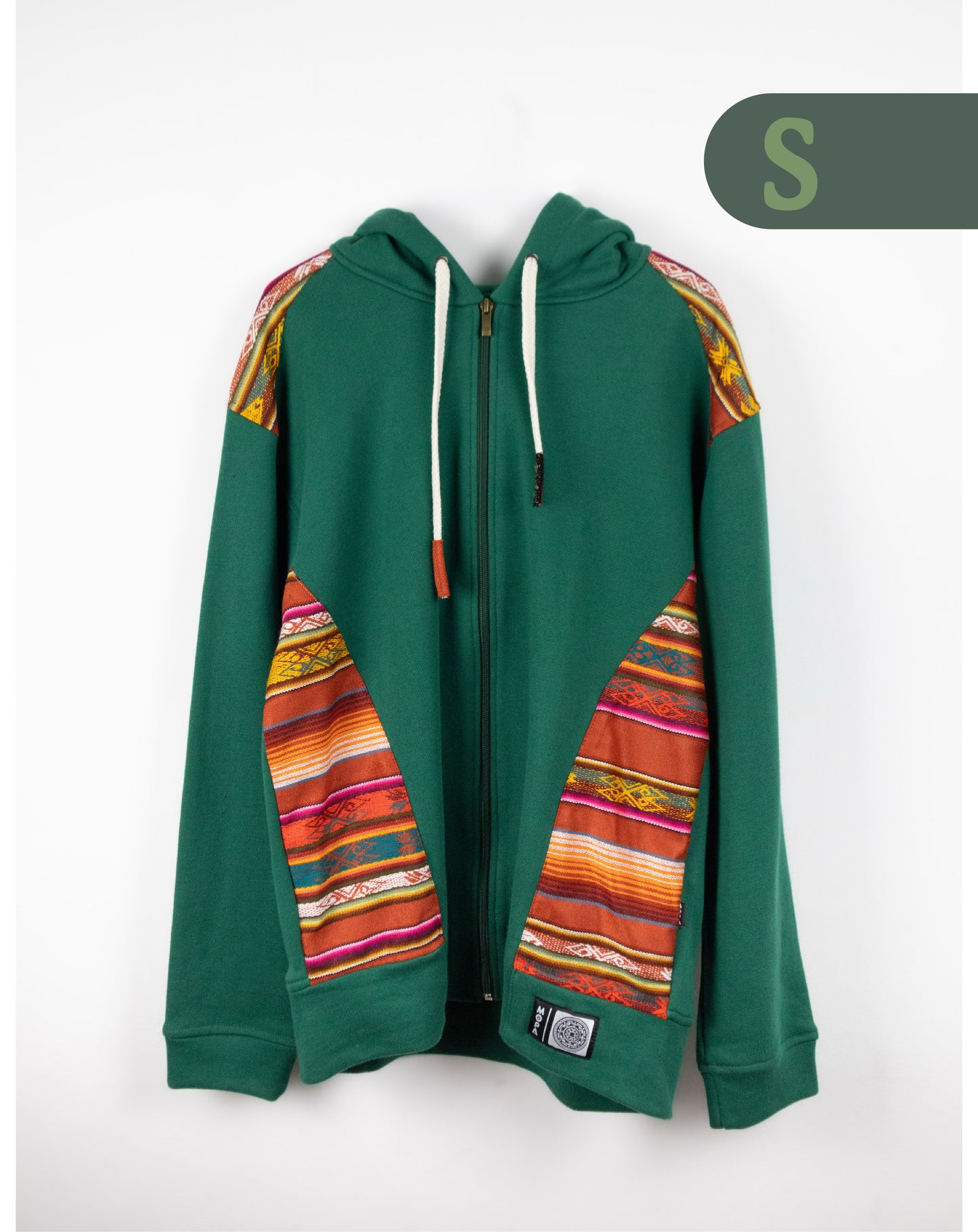 Chaqueta Hombre Tejido Andino - Verde
