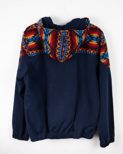 Chaqueta Hombre Tejido Andino Hombros - Azul