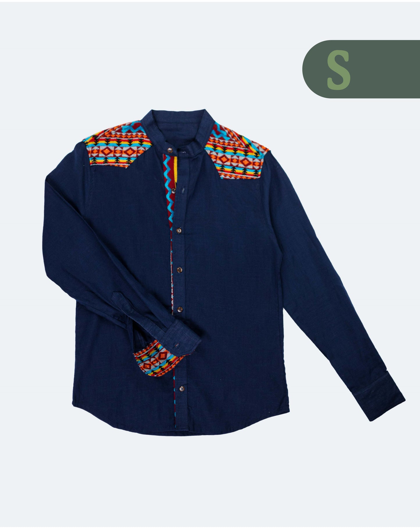 Camisa Lino Manga Larga
