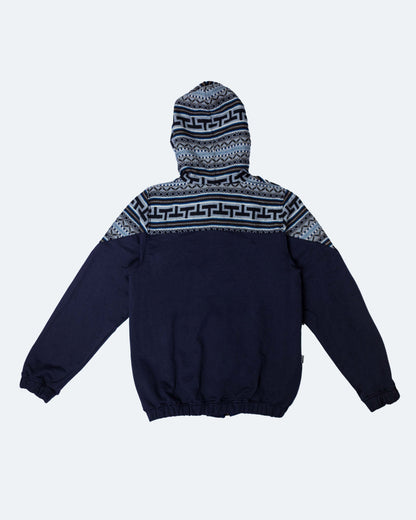 Chaqueta Hombre Tejido Andino Hombros - Azul