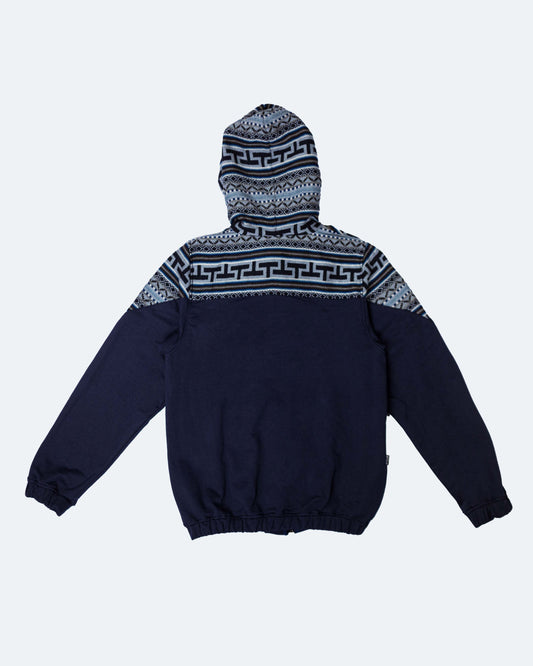 Chaqueta Hombre Tejido Andino Hombros - Azul