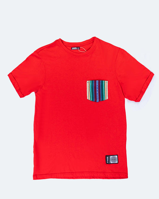 Camiseta Roja - Bolsillo