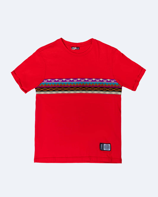 Camiseta Roja - Franja