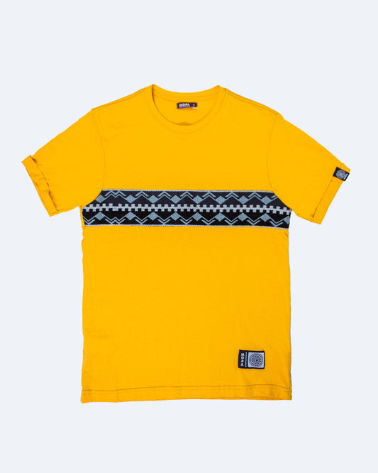 Camiseta Mostaza - Franja