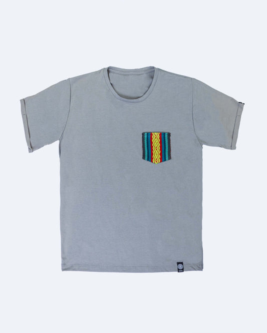 Camiseta Gris - Bolsillo