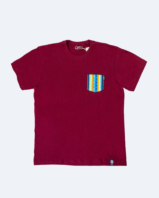 Camiseta Vino Tinto - Bolsillo