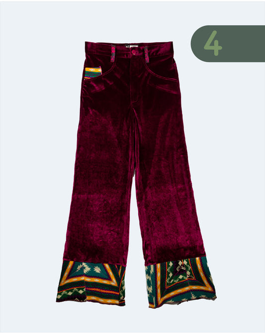 Pantalón Bota Ancha Mujer - Tejido Andino