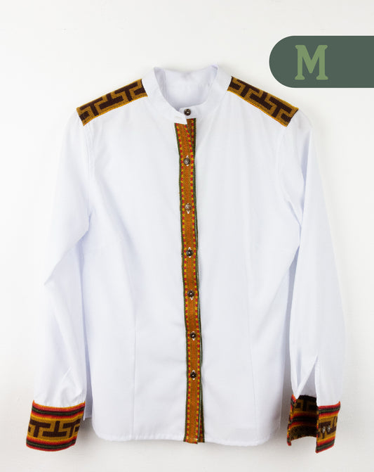 Camisa Manga Larga Mujer - Blanco