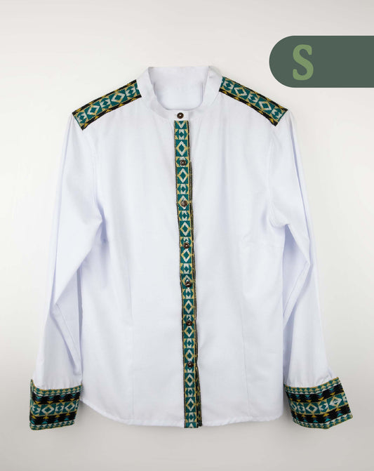 Camisa Manga Larga Mujer - Blanco