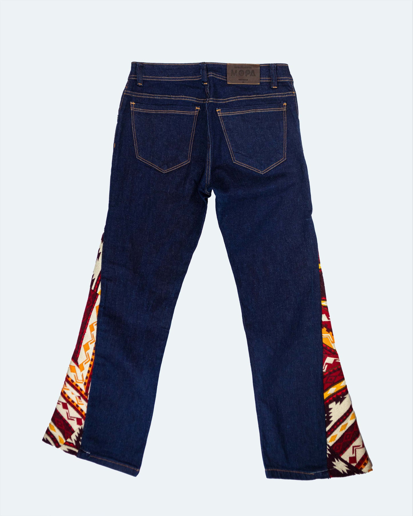 Pantalón Mujer Jean Bota Ancha- Tejido Andino