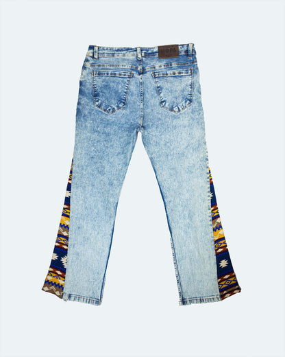 Pantalón Mujer Jean Bota Ancha- Tejido Andino