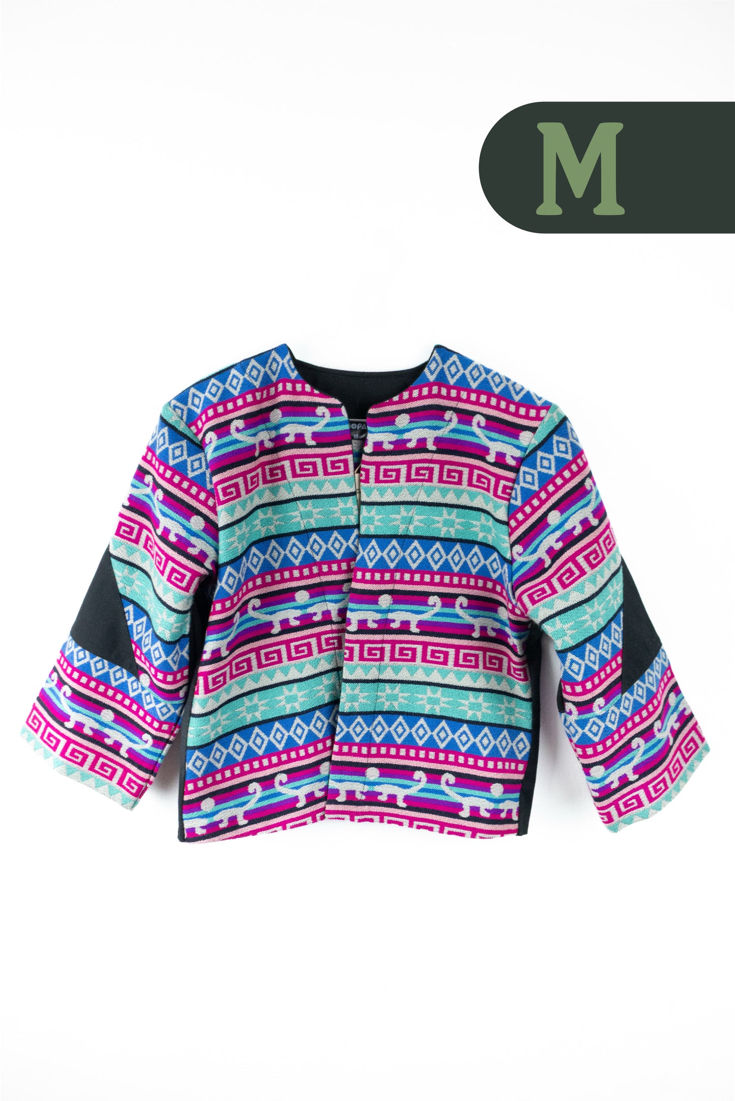 Cardigan Tejido Andino - Negro