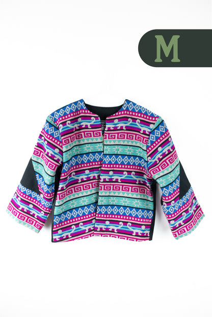 Cardigan Tejido Andino - Negro