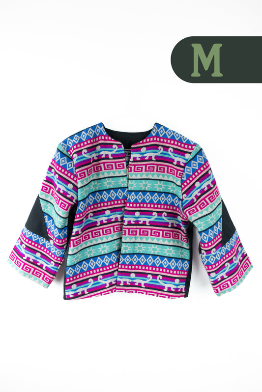 Cardigan Tejido Andino - Negro