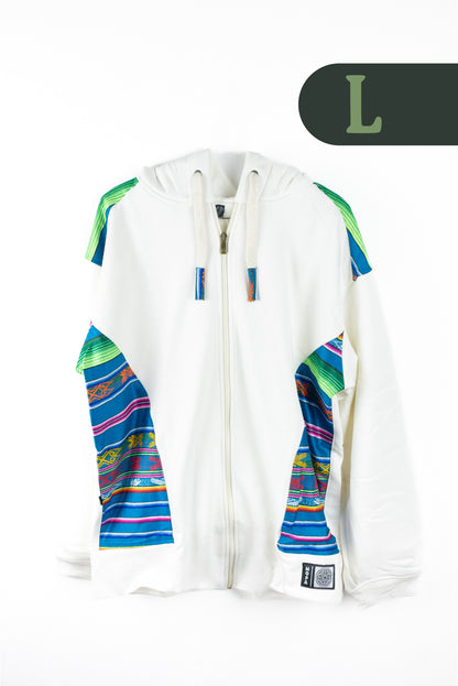 Chaqueta Hombre Tejido Andino - Marfil