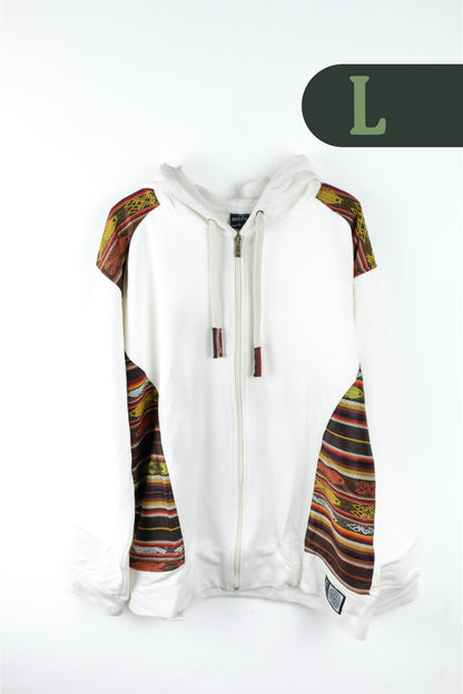 Chaqueta Hombre Tejido Andino - Marfil