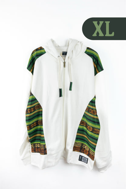 Chaqueta Hombre Tejido Andino - Marfil