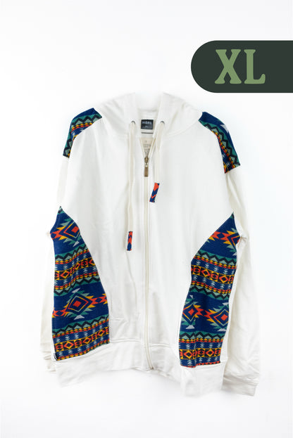 Chaqueta Hombre Tejido Andino - Marfil