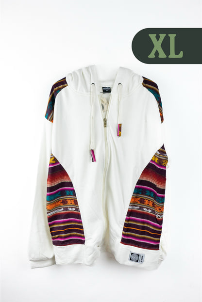 Chaqueta Hombre Tejido Andino - Marfil