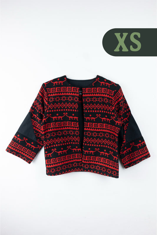 Cardigan Tejido Andino - Negro