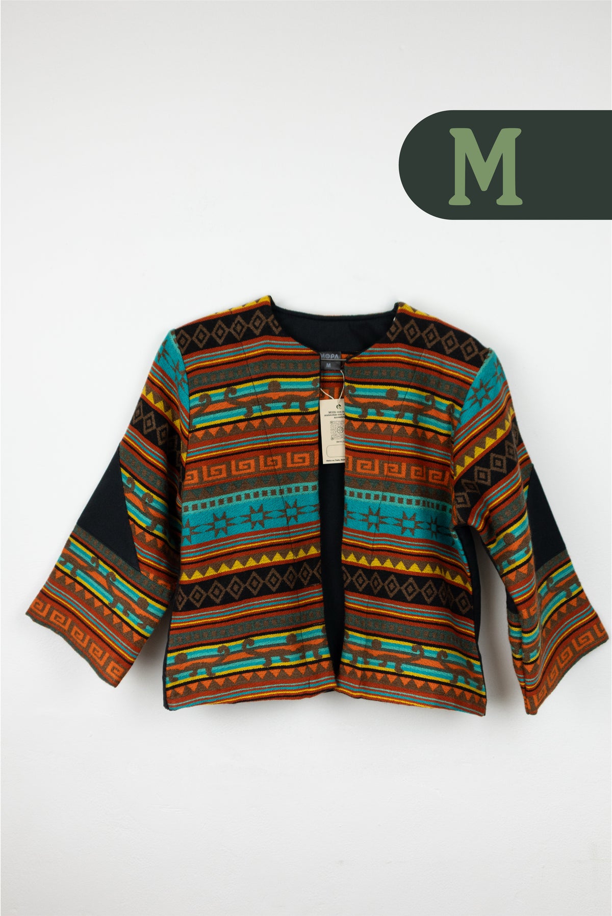 Cardigan Tejido Andino - Negro