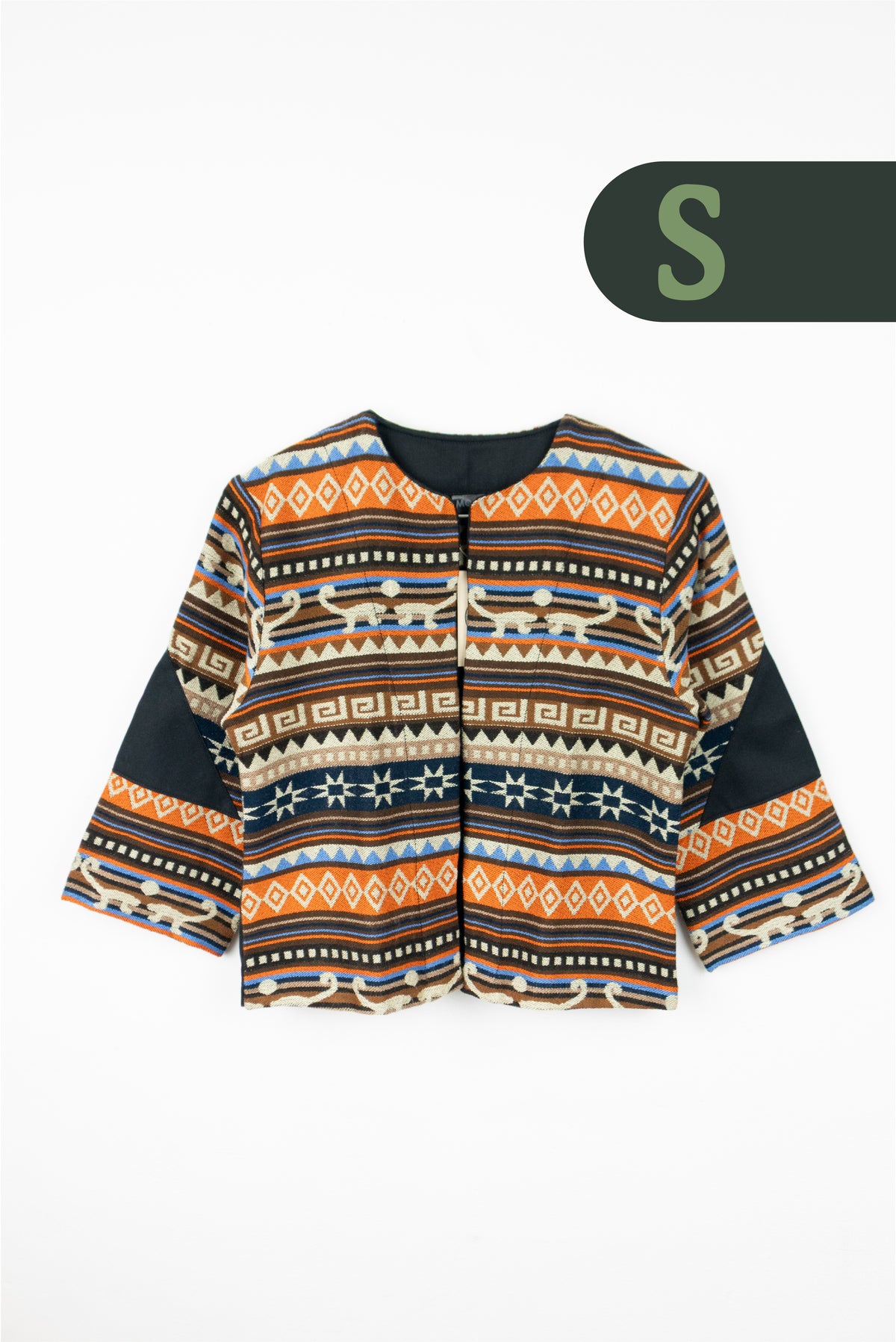 Cardigan Tejido Andino - Negro