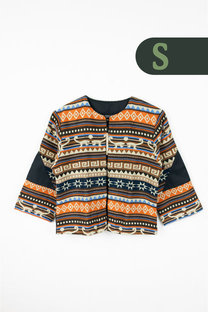 Cardigan Tejido Andino - Negro