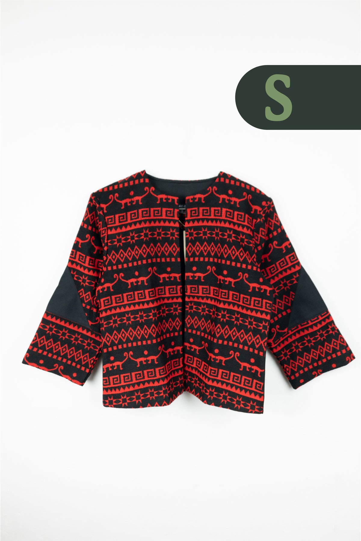 Cardigan Tejido Andino - Negro