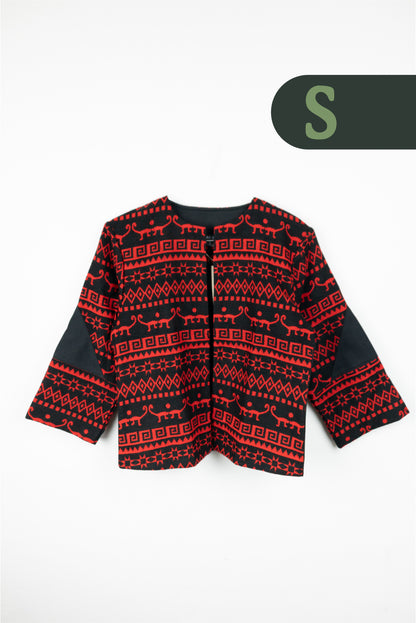Cardigan Tejido Andino - Negro