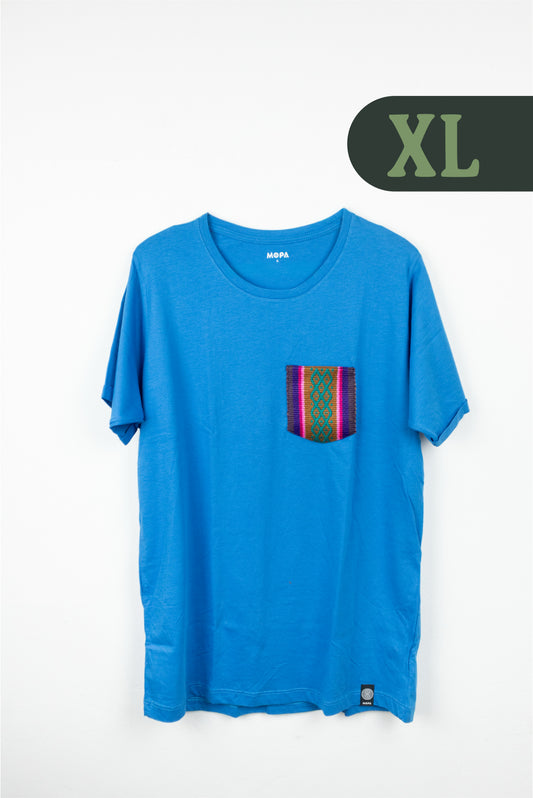 Camiseta Azul - Bolsillo